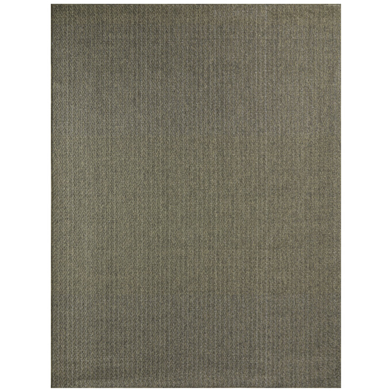 Cantara Chevron Indoor/Outdoor Area Rug, Rectangle 10' x 14', Green/Olive