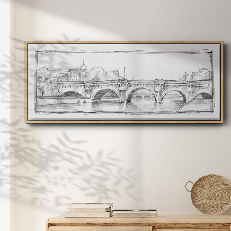 Pont Neuf- Framed Canvas, 20" H x 50" W