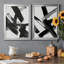 Black Magic I - ensemble de 2 peintures sur toile encadrées-724949170-724949182