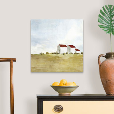 Reproduction d’art sur toile « Red Farm House II » par Isabelle Z