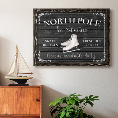 «North Pole Ice Skating», reproduction d'art sur toile