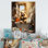 «Bear Laundryroom Bubbles 5» - Art mural en métal