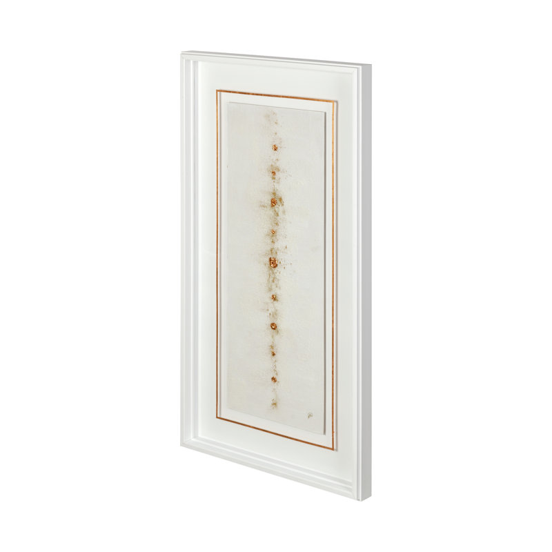Dots I-Gold, œuvre d'art originale sous verre faite à la main, Dots III-Copper