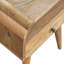 Table de chevet 22 po en bois massif brun clair à un tiroir 22 po