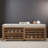 43" Distressed Shutter Storage Bench, Entryway Storage with Storage-1992143306