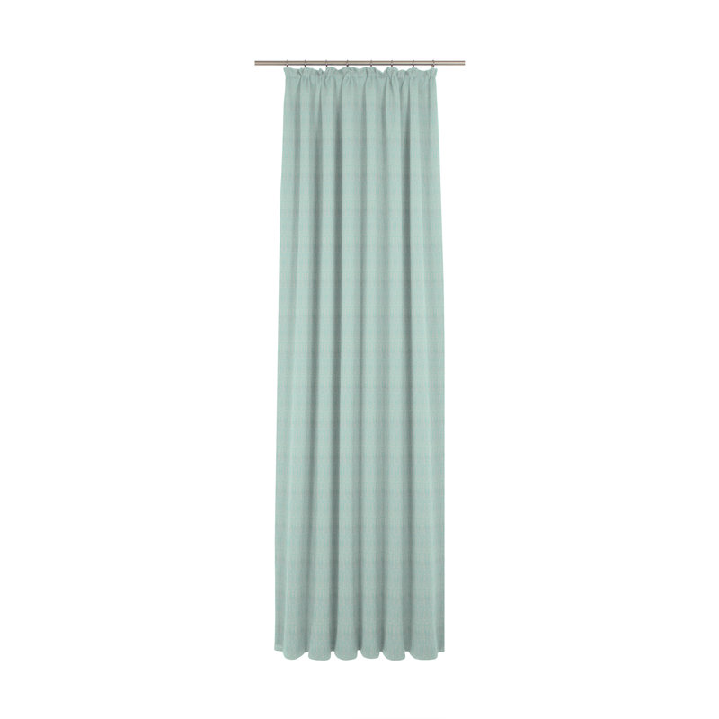 Wybron Little Parrot Slot Top Opaque Curtain, 145 W x 225 D cm, Turquoise/Mint Cream