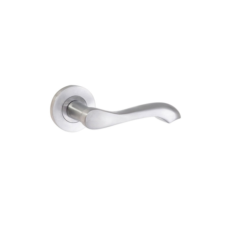 Camila Lever Door Handle, Satin Chrome
