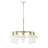 Downtown Edison 5 - Light Steel Dimmable Wagon Wheel Chandelier