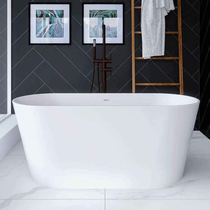 Baignoire 59 po x 27,56 po, Blanc