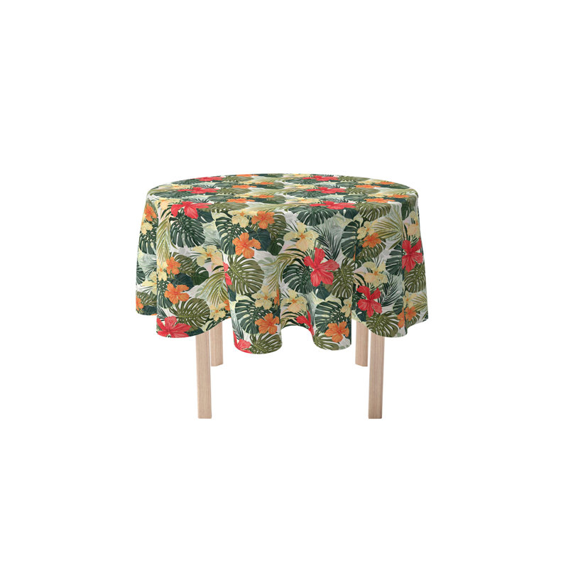 Albus Garden Round Tablecloth, 90" x 90"