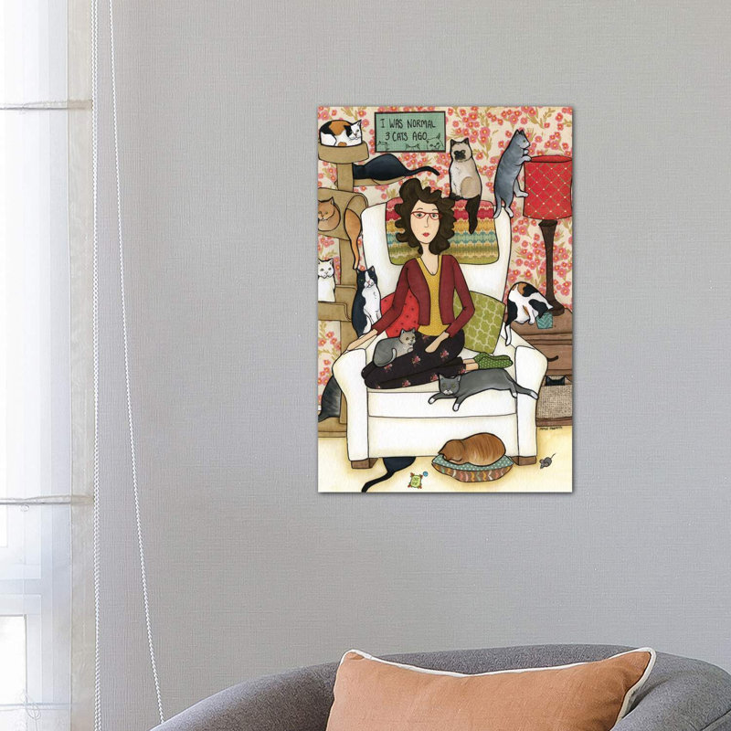 Three Cats Ago by Jamie Morath - Wrapped Canvas Print, 66.04 cm H x 45.72 cm W x 3.175 cm D