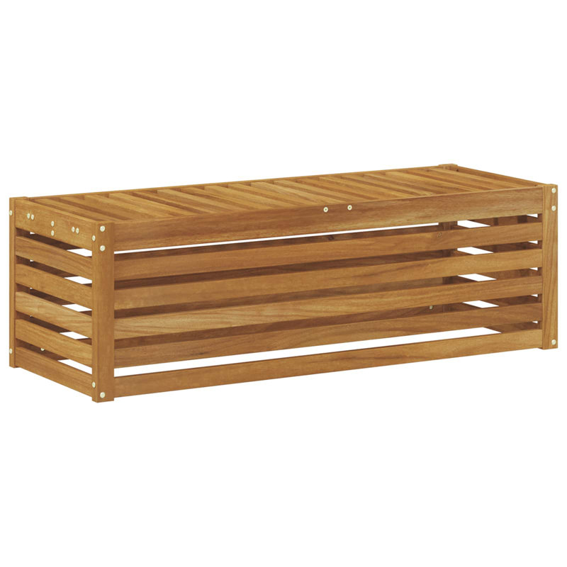 Solid Wood Outdoor Bench, 37cm H x 115cm W x 43cm D