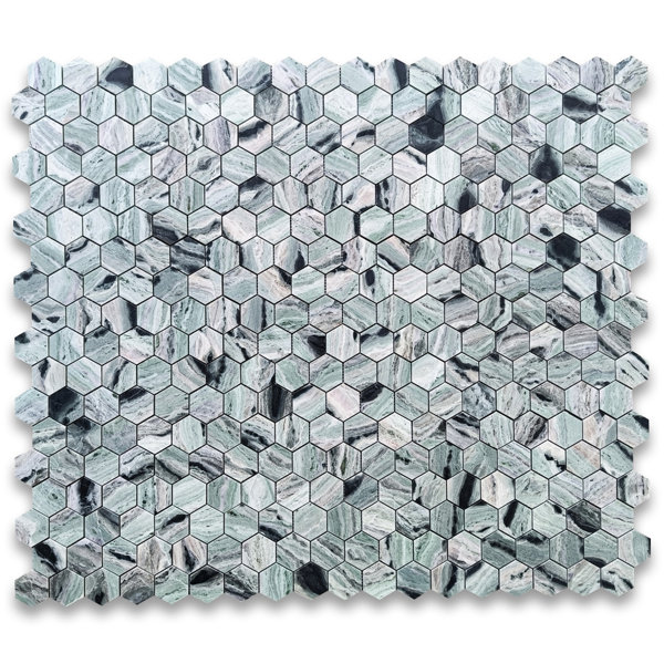 10" x 12" Marble Honeycomb Mosaic Wall & Floor Tile