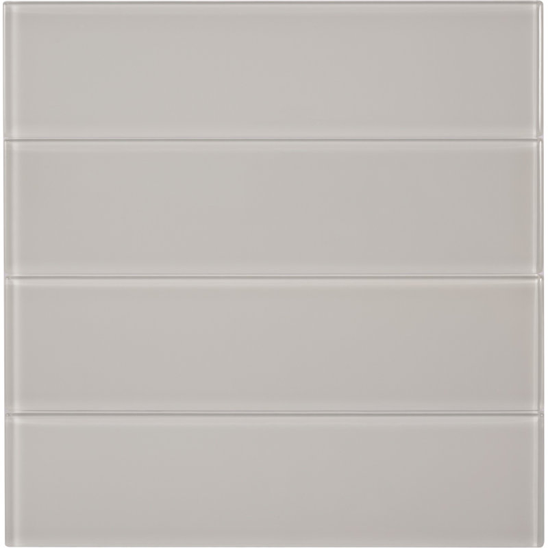 Carrelage mural en verre aspect pierre 3 "x 12" Winter, Gris