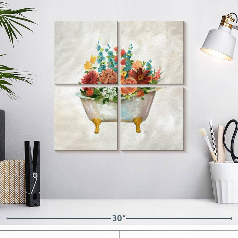 Bouquet de baignoire Harnek, H 18 po x l 18 po
