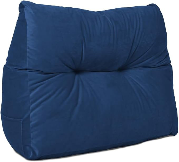 Hollaway Triangular Cushion, Peacock Blue