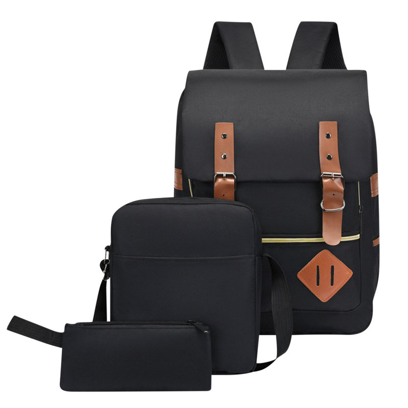 Backpack Backpack Three Piece Set, Large  Student Backpack, Suitable For School And Outdoor Travel, Computer Bag For Men And Women With Large Capacity