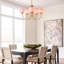 Lustre globe en verre rose, 5 lustres de style Mid-Century moderne-470617349-475469384-503310022