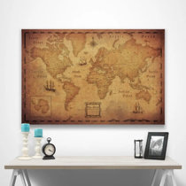Art of Wanderlust | Cork Board World Travel Map with Pins | Inspirational Wall Art to Track Past and Future Travel
