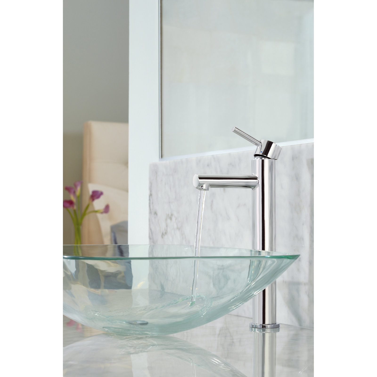 Align Single Hole Bathroom Faucet, Chrome