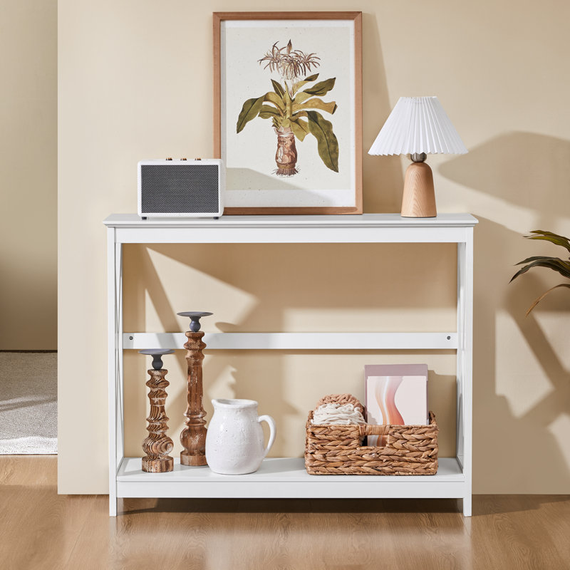Theo 40'' Console Table, White