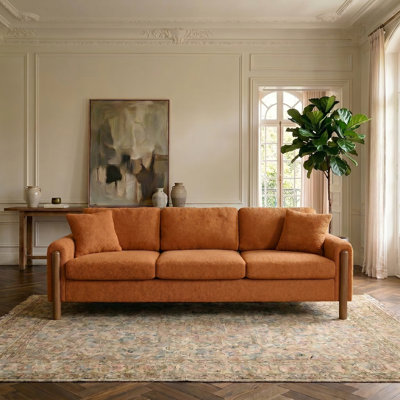 Canapé en peluche scandinave moderne de 83,86 po