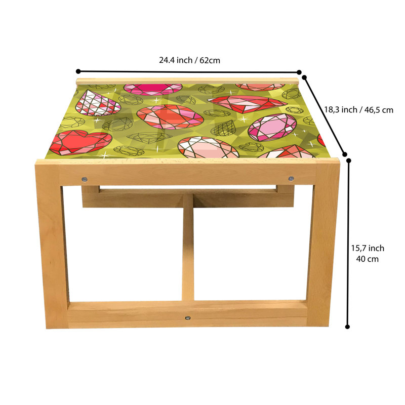 Jalexus Sled Coffee Table, 62cm H x 46cm W x 40cm D