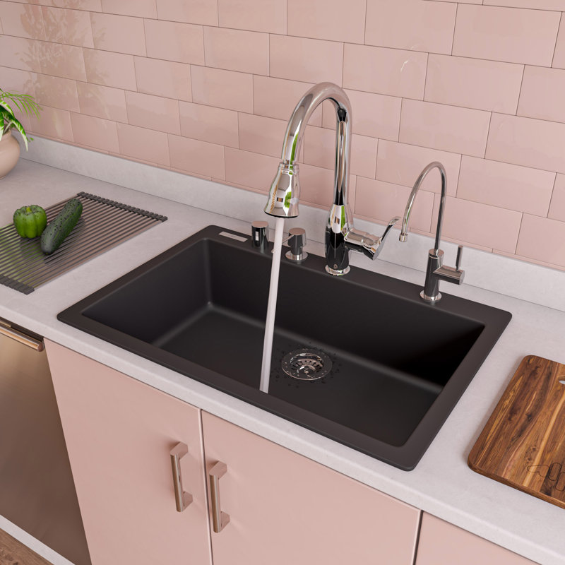 Alfi Brand Pull Down Kitchen Faucet, Polished Chrome