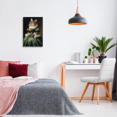 Chat en robe élégante, design par Wumples