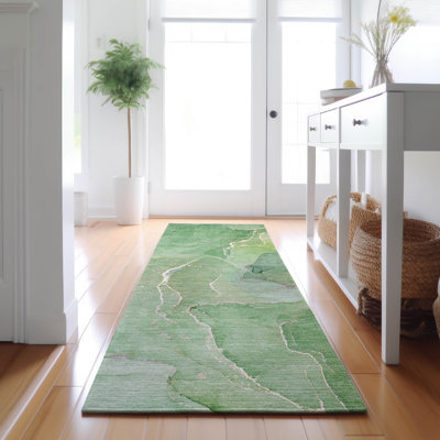 Tapis vert Cerrito AMF511 lavable à la machine de qualité supérieure