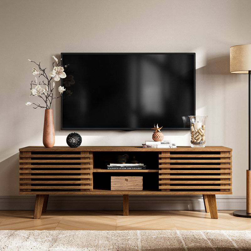 TV Stand for TVs up to 65", Walnut
