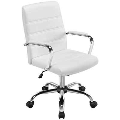 Wanetta Mid-Back Office Chair with Arms 360° Swivel