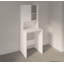Armoire à laver Modern Modern, blanche, 25,6 po x 71,7 po x 23,6 po | Panneau de particules enduit, tablettes multiples et rangement supplémentaire | Conception murale pour une utilisation efficace, élégante et fonctionnelle