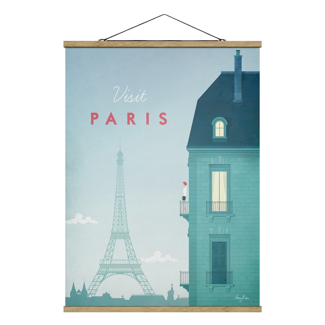 Stoffbild Travel Poster - Paris