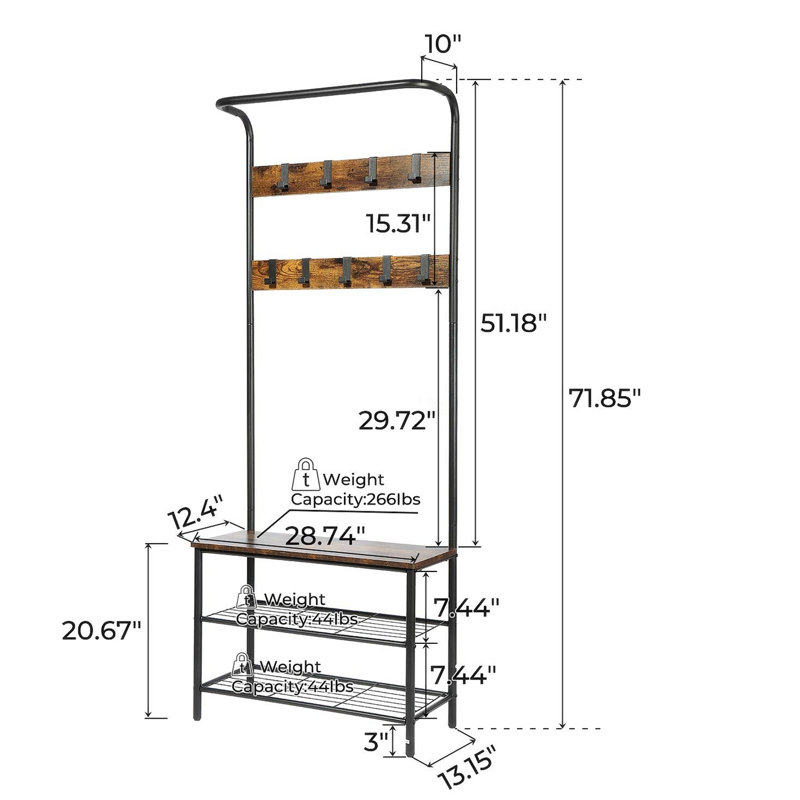 6 Pair Shoe Rack