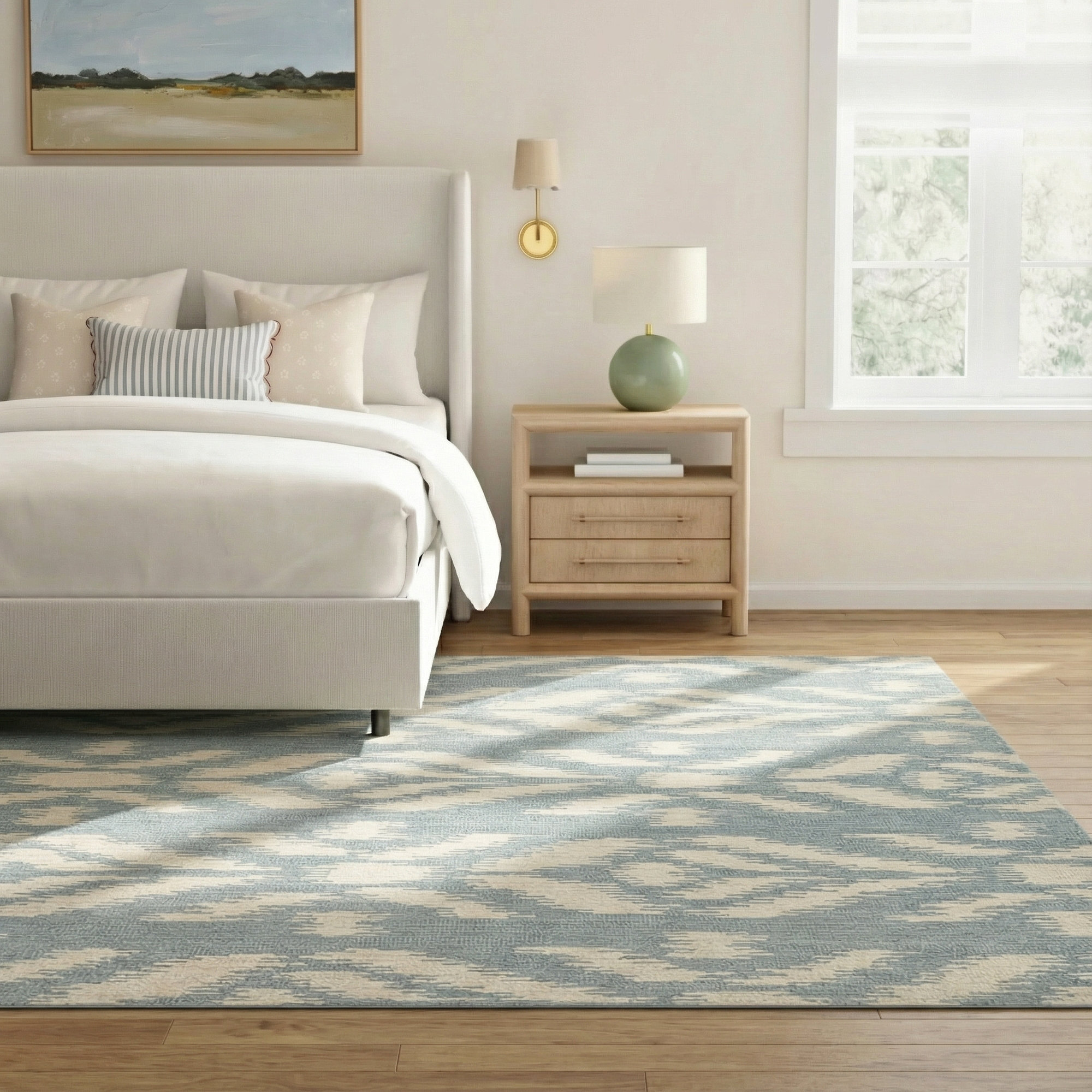 Truman Handmade Wool Rug, Rectangle 9' x 12'