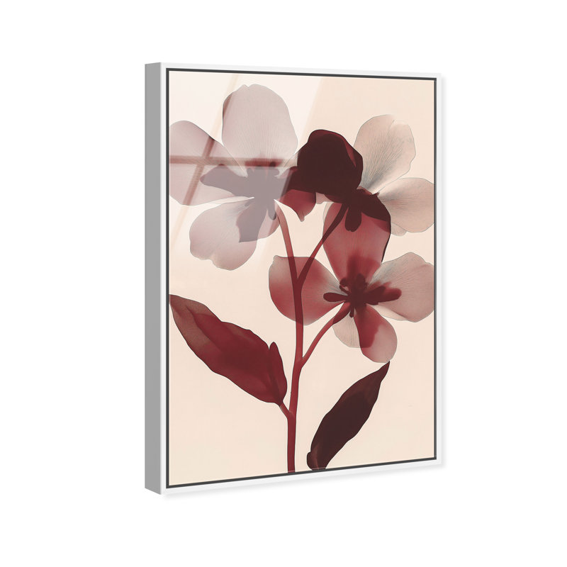 Crimson Coastline II High-Gloss Frameless Acrylic Glass Wall Art Abstract Print by Oliver Gal, Ready to Hang, 10 x 15
