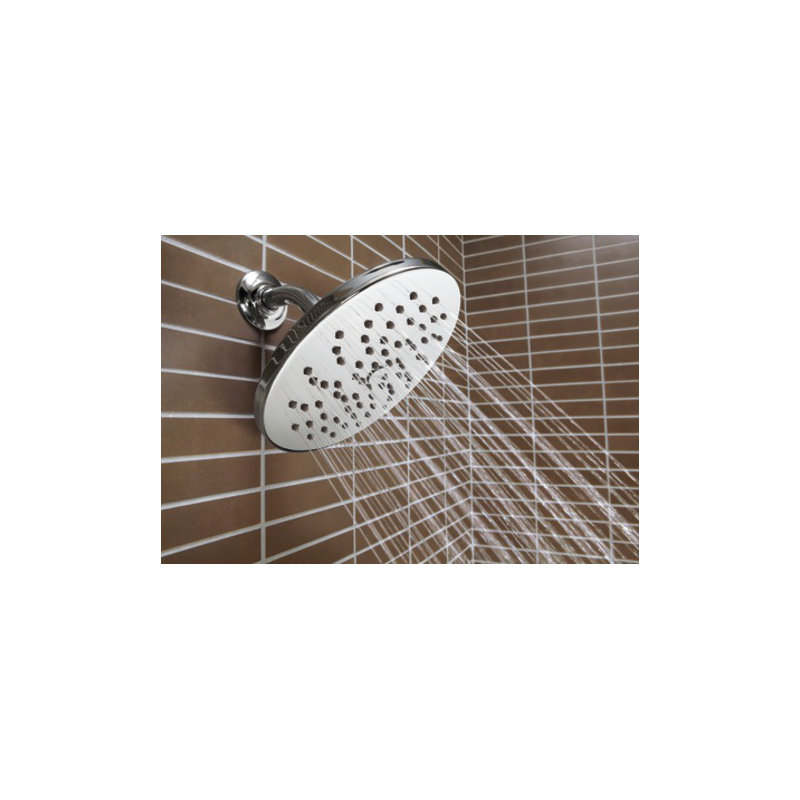 One-Function Full Spray Rain Shower Head with Immersion, Chrome