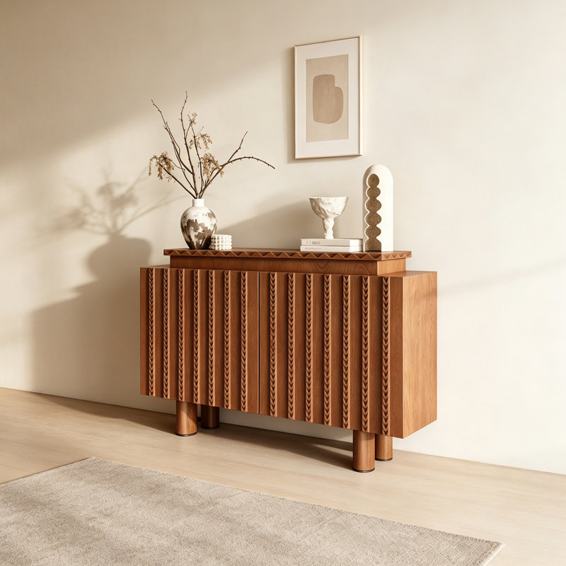Buffet haut de gamme rétro de style français, H 35,4 po x l 47,2 po x P 15,7 po
