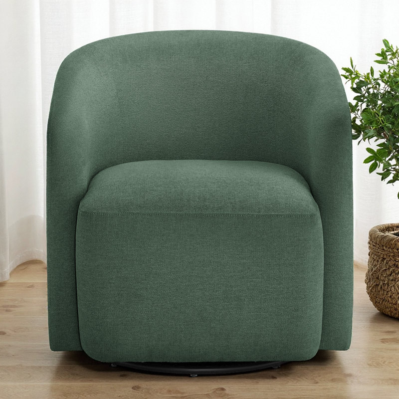 Fauteuil demi-tonneau bleu Ardena, Vert