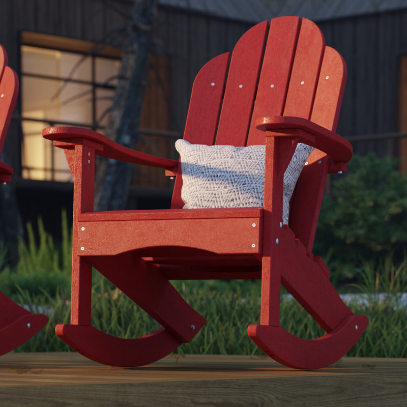 Chaise berçante classique Adirondack Cardinal - rouge, Rouge cardinal