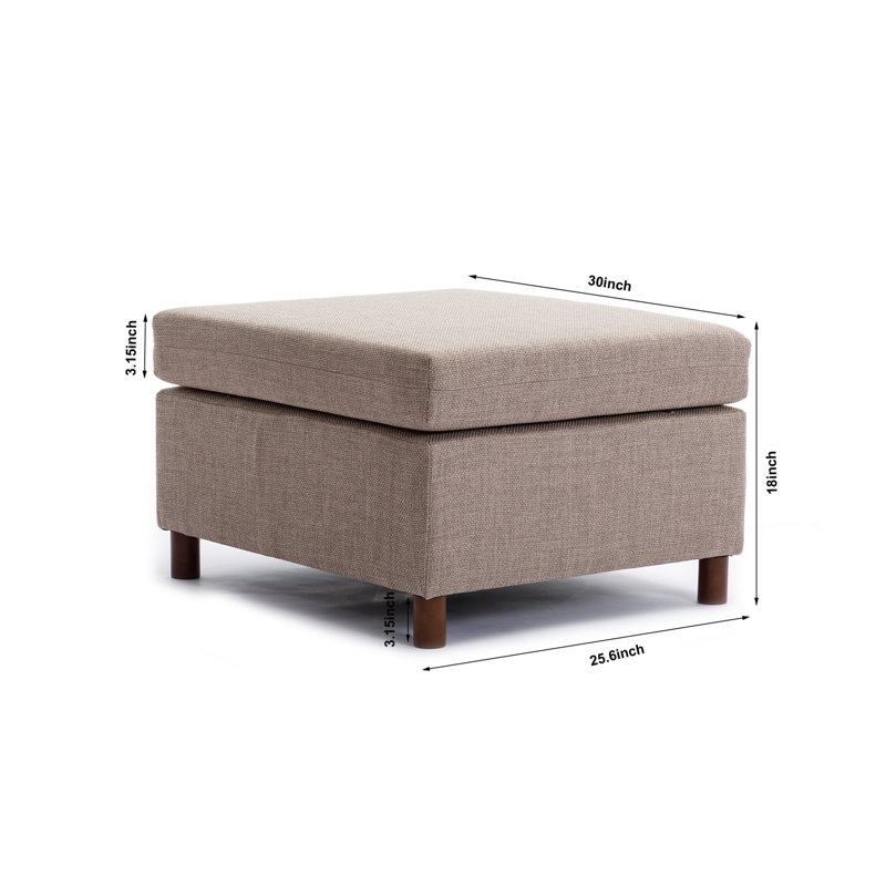 Versatile Non-Storage Ottoman For Sectional Sofa With High-Quality Fabric And Stylish Design
