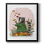 «Raccoon Catching Leaves», toile encadrée de qualité supérieure - prête à être accrochée-1925884105-1925884102