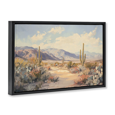 Desert Dreams Winding Path Floating Frame, design by Nina Blue