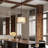 Saturnia 3 - Light Fabric Dimmable Drum Chandelier