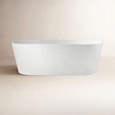 Iris 67" Freestanding Soaking Acrylic Bathtub
