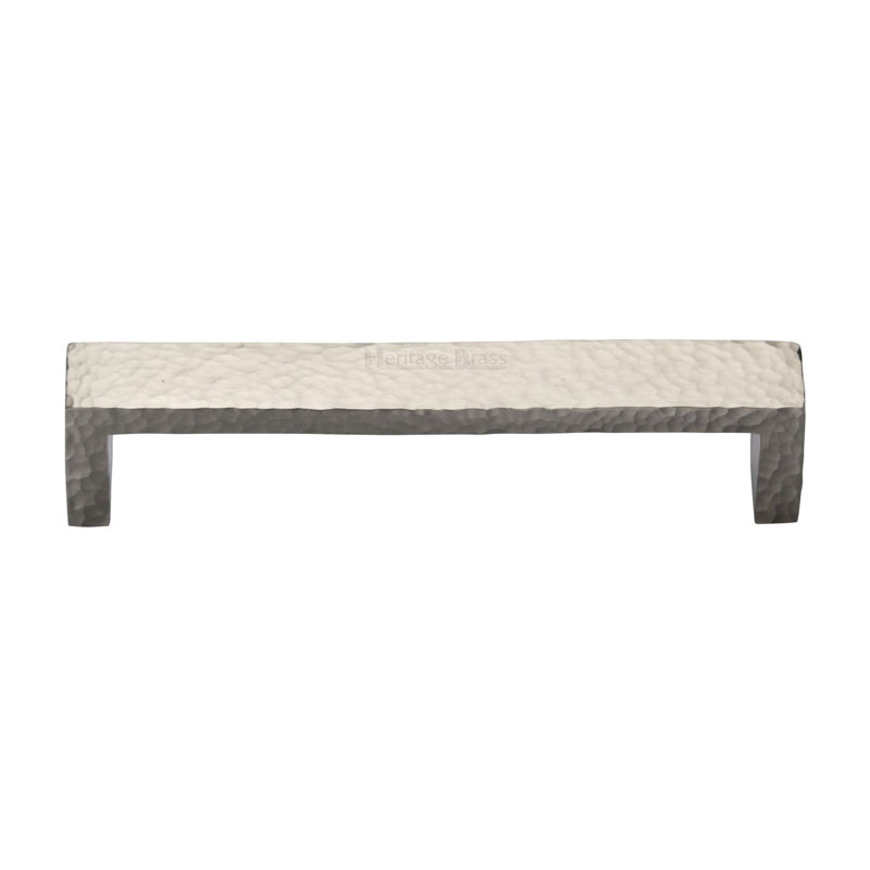 Heritage Brass Heritage Cabinet Pull Hammered Wide Metro Design, 200cm L x 20cm W, Satin Nickel