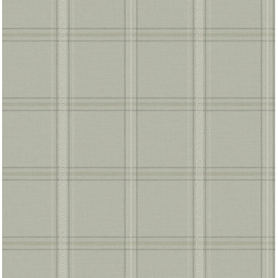 Papier peint à carreaux auberge Sage