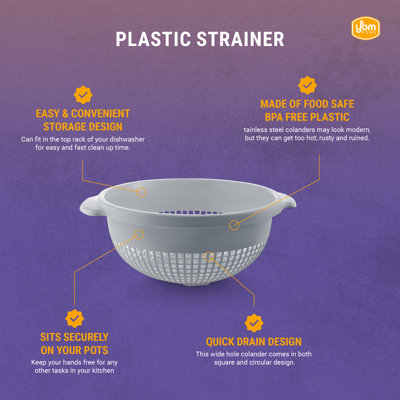 YBM Home Plastic Colander