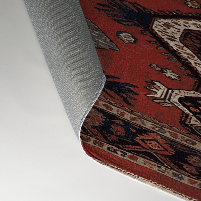 Tapis turc intérieur et extérieur brun, Rectangle 5 pi x 7 pi